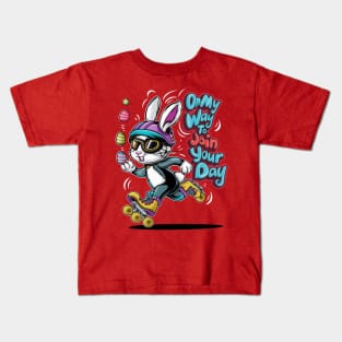 EASTER BUNNY ON THE WAY! Kids T-Shirt